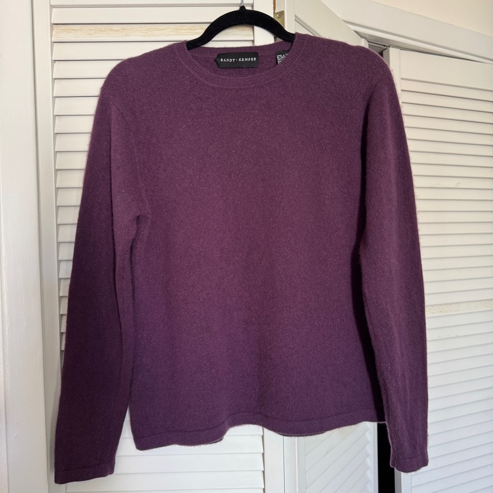 Vintage Randy Kemper Cashmere Sweater in Purple Size M